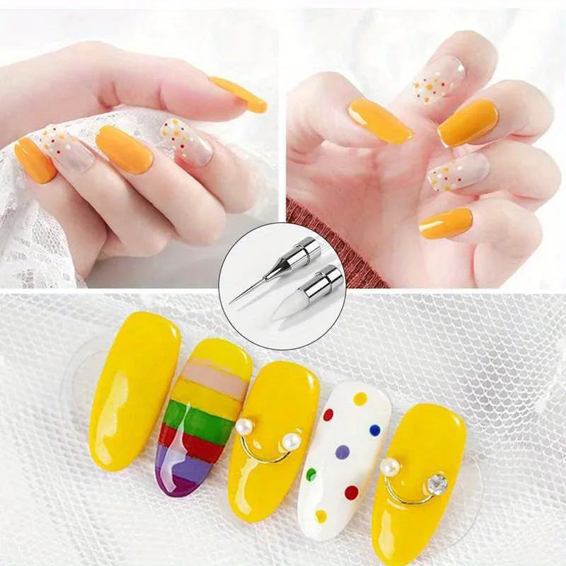 TaoTips Double End Nail Art Dotting Pen — DIY Manicure & Rhinestone Picker