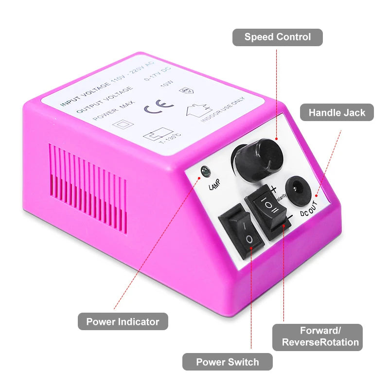 Electric Nail Drill Machine Set — Professional Manicure & Gel Removal Kit