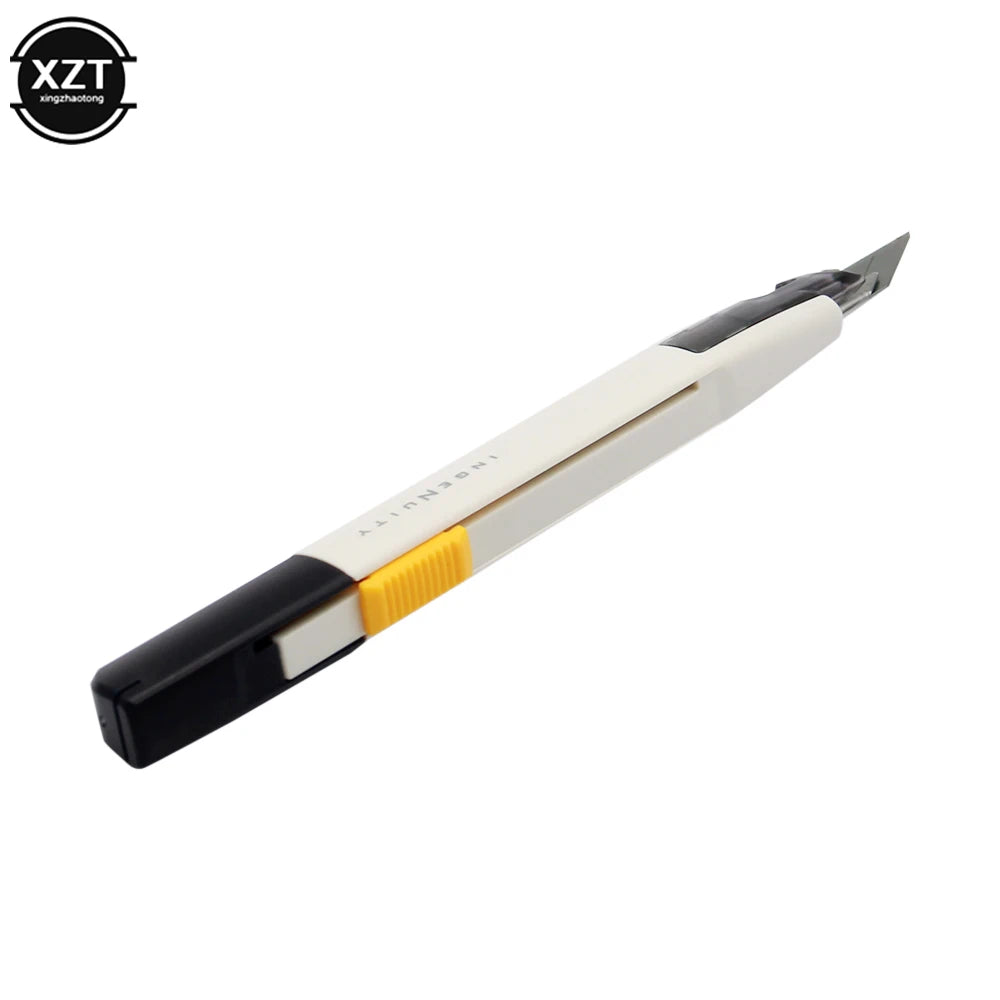 Retractable 30 Degree Utility Knife — Precision Craft Cutter for Leather and Paper