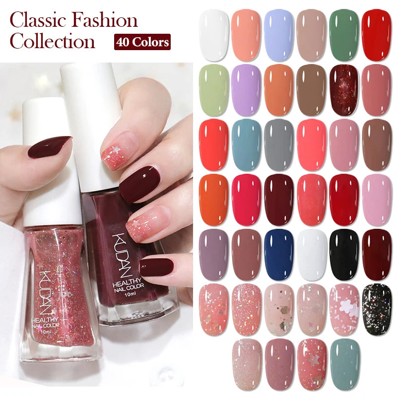 Four Lily Quick Drying Nail Polish — Water-Based Long Lasting Formula, 6-Piece Set