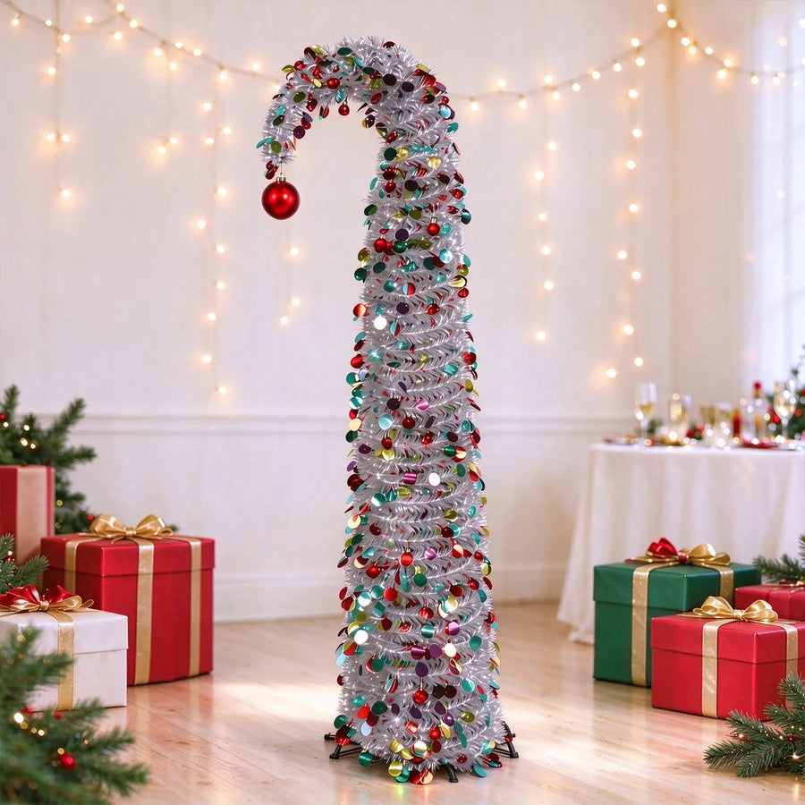 Slim Christmas Tree — Space Saving Decor
