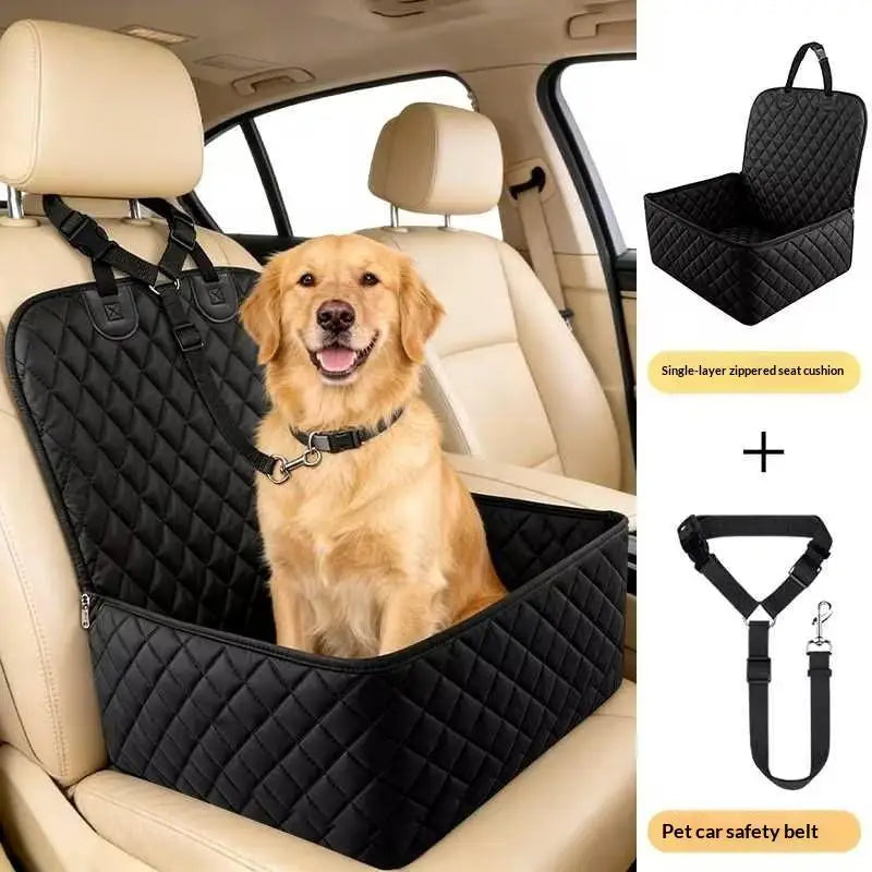 Waterproof Pet Car Seat Cover — Durable Rear Seat Cushion for Dogs & Cats