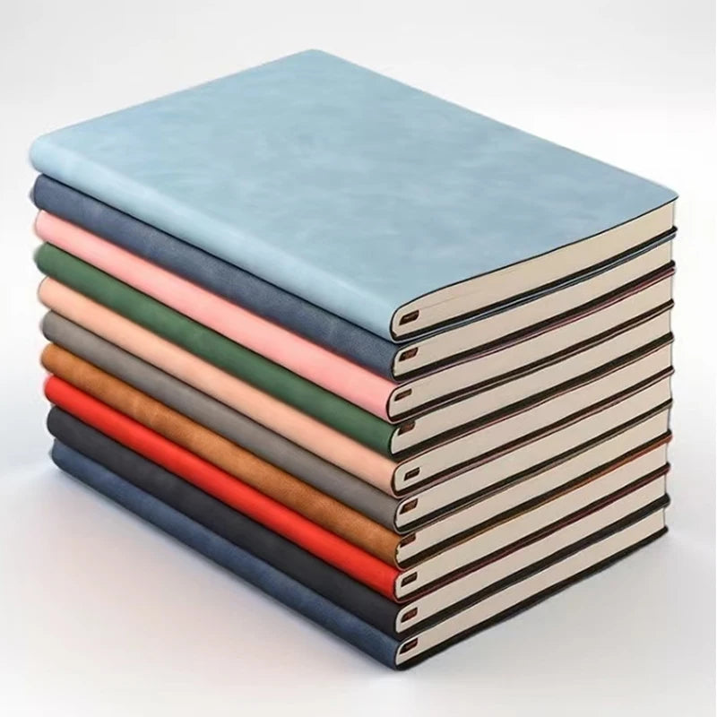 Soft Sheepskin PU Leather Notebook — A5 Daily Writing Journal