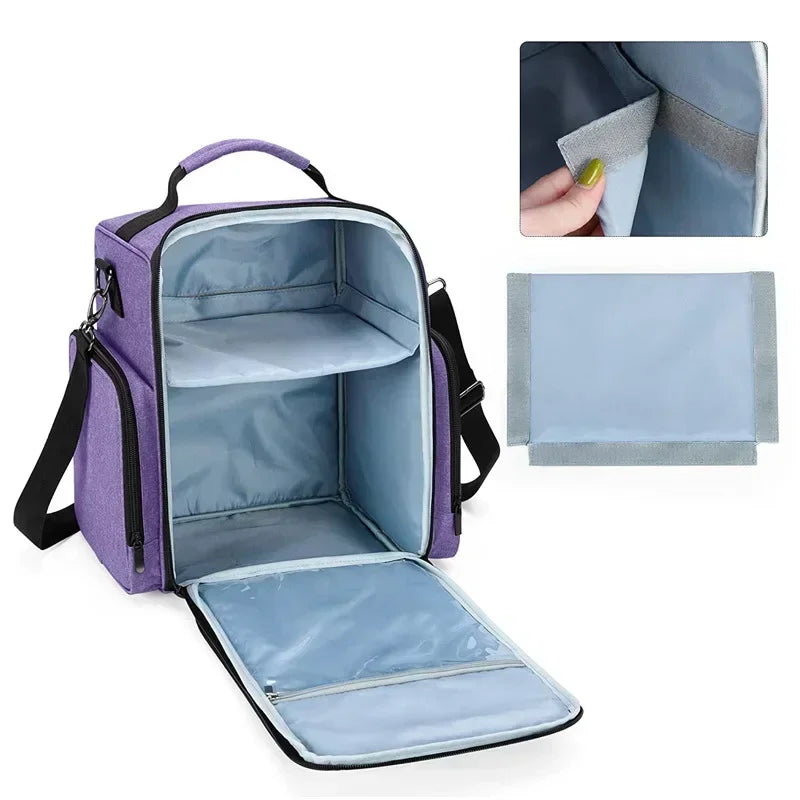 VECENT Nail Polish Organizer Case — Large Capacity Storage for Nail Art Accessories
