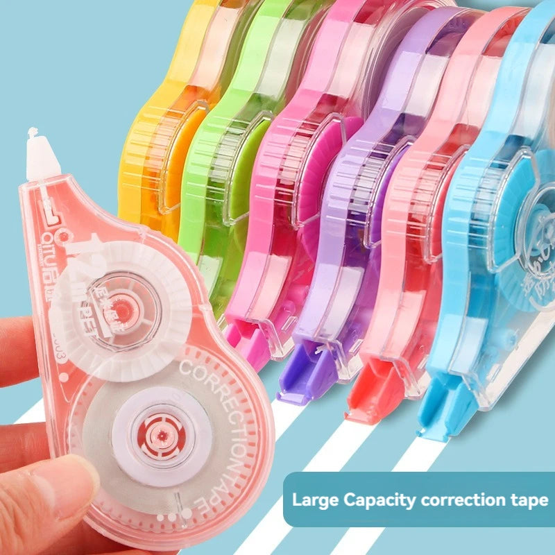 kissbuty Correction Tape 6-Pack — Large Capacity White Error Correction