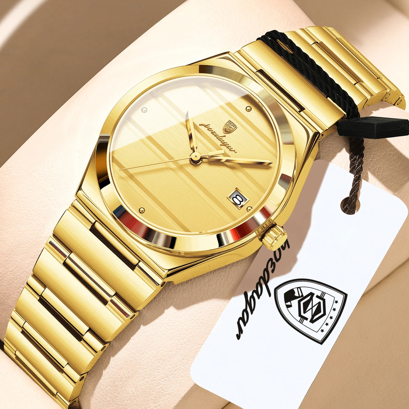 POEDAGAR Elegant Women's Quartz Watch — Stainless Steel Waterproof Wristwatch