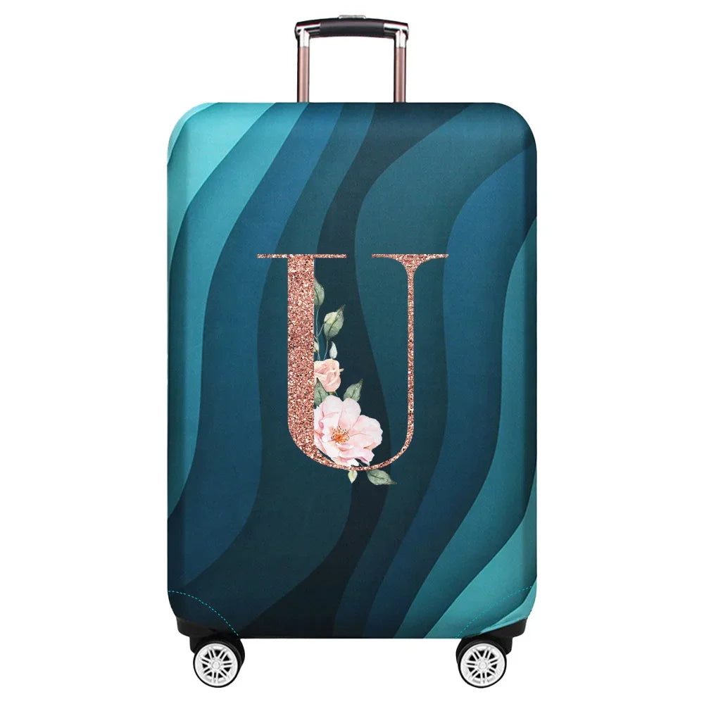 Stretch Luggage Protector Cover — Decorative Suitcase Guard for Travel