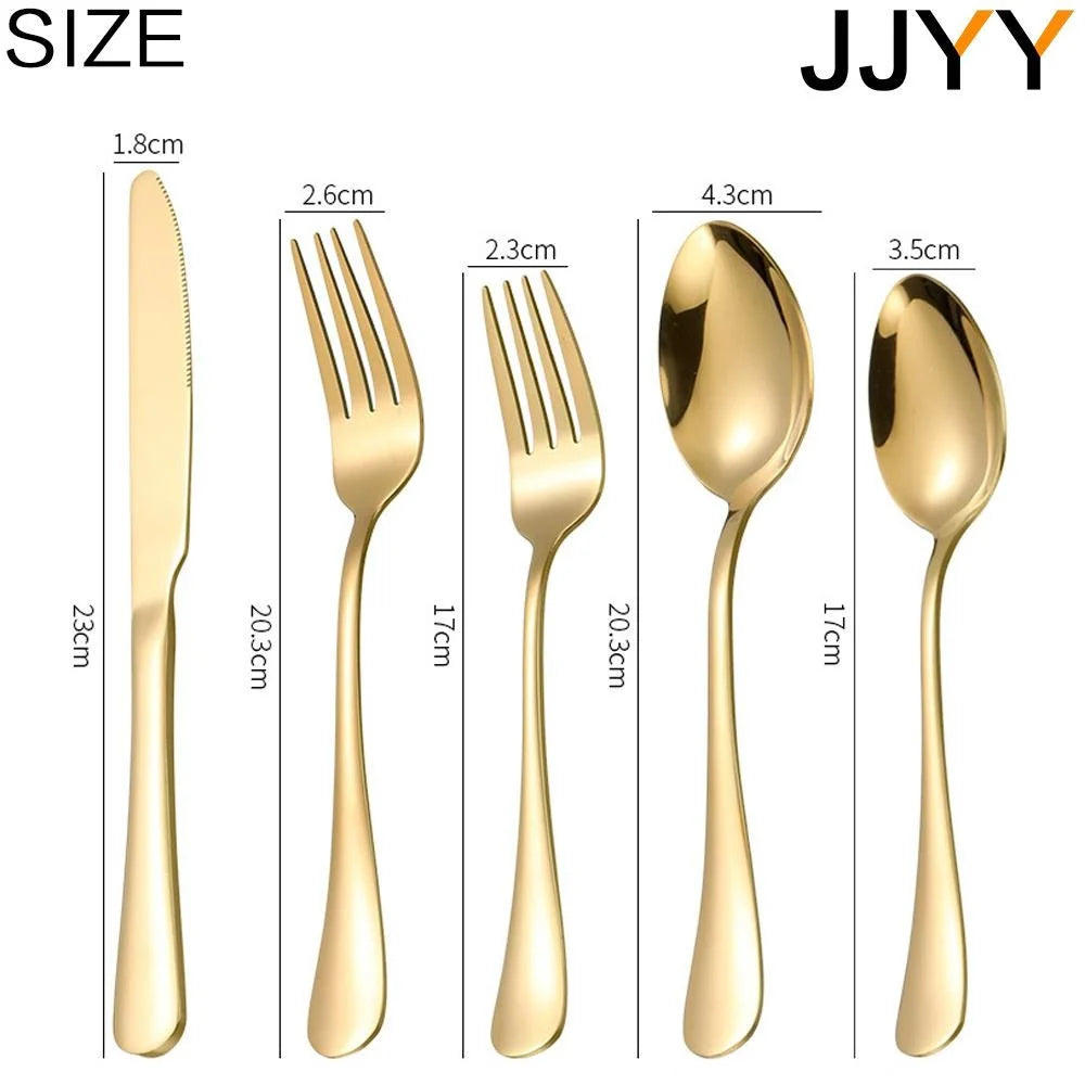 STONEGO 5-Piece Stainless Steel Flatware Set — Premium Cutlery for Dining & Travel