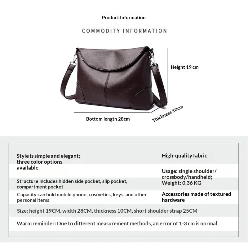 miflame Women's Crossbody Bag — Minimalist Lightweight Shoulder Bag