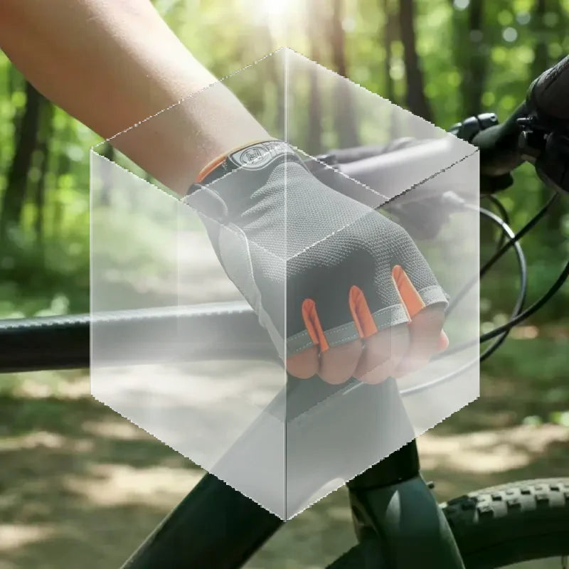 GUOMUZI Cycling Gloves — Half Finger Shock Absorbing Riding Gear
