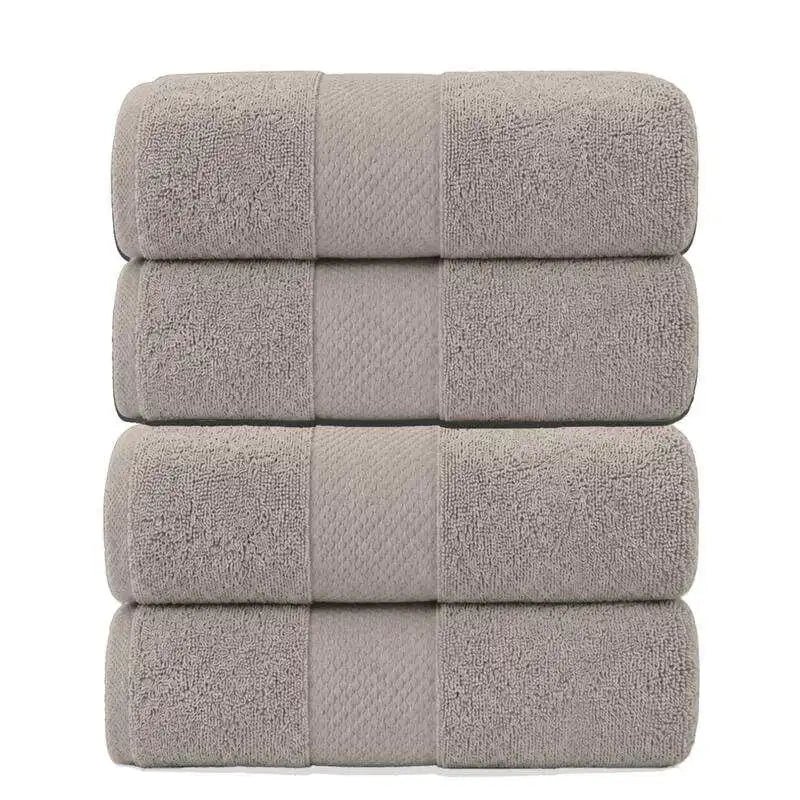 Oversized Cotton Bath Towel Set — Extra Large Absorbent Bath Sheets