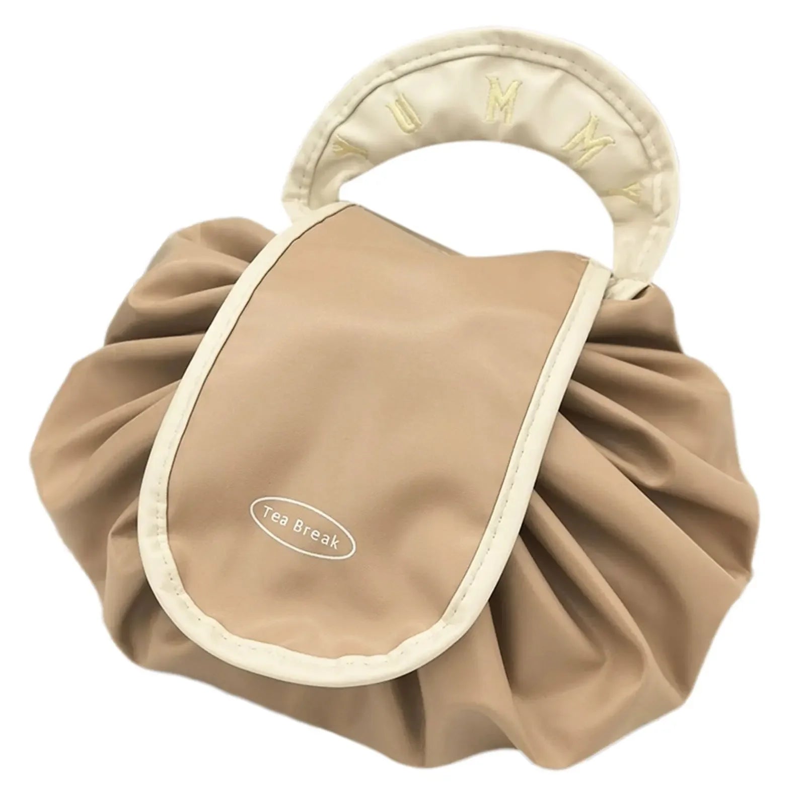 Large Capacity Drawstring Makeup Bag — Portable Travel Toiletry Pouch