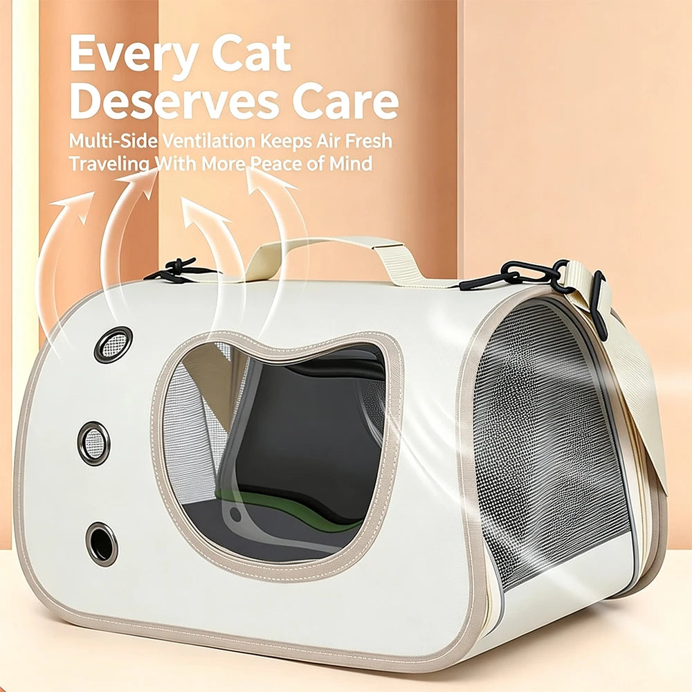 Portable Pet Carrier Bag — Breathable Travel Handbag for Cats and Small Dogs