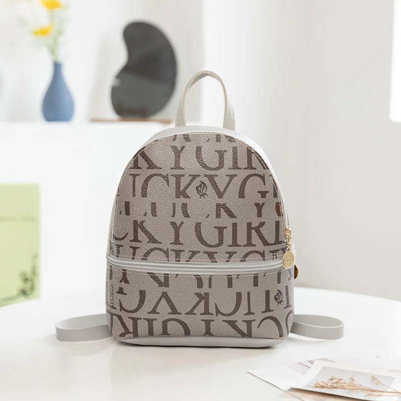 Retro Mini Backpack — Stylish PU Leather Crossbody Purse for Women