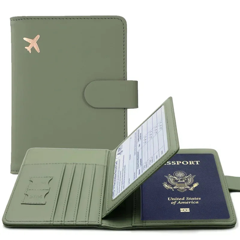 dawndesslo PU Leather Passport Cover — Travel Wallet & Card Holder