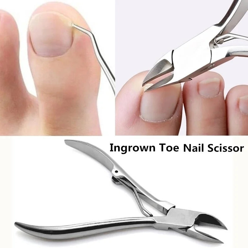 Stainless Steel Cuticle Nipper — Professional Manicure & Pedicure Tool