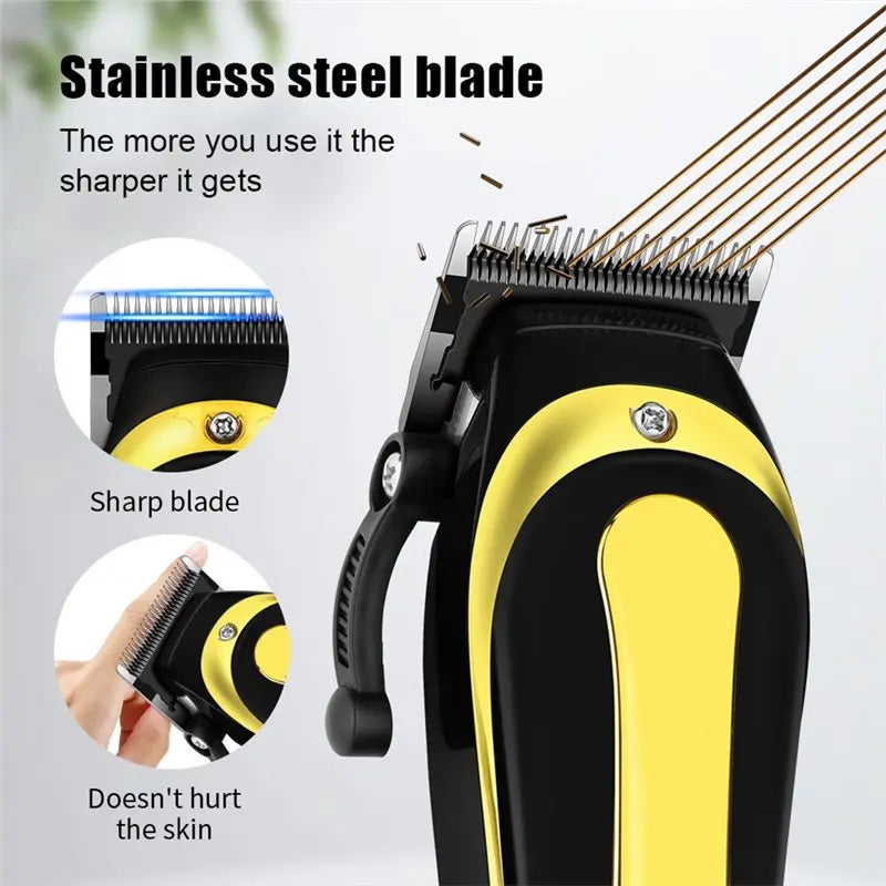 FGHGF Professional Hair Clipper — Cordless Rechargeable Trimmer for Men