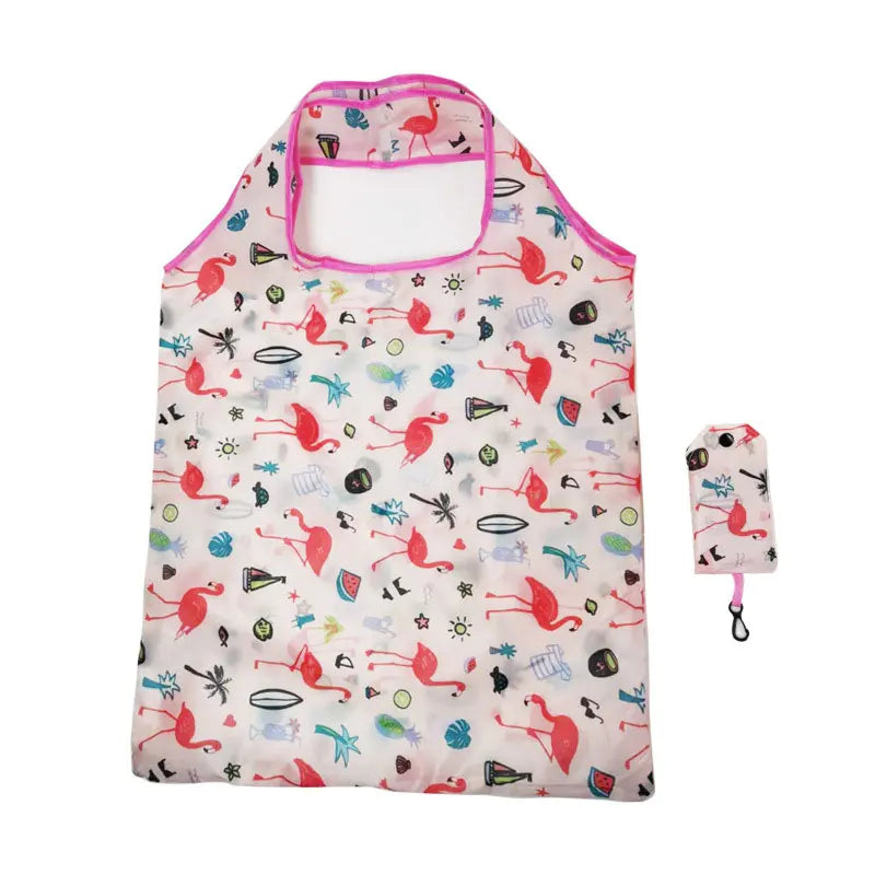 Foldable Nylon Shopping Bag — Lightweight Reusable Grocery Tote