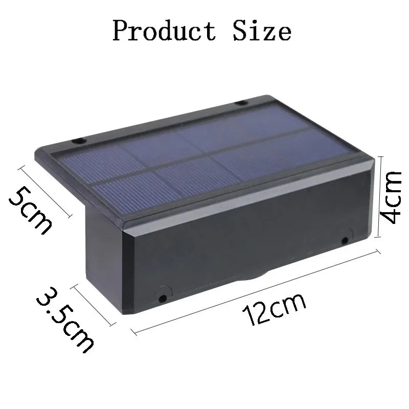 Solar Powered LED Wall Lamp — Waterproof Outdoor Garden Lighting