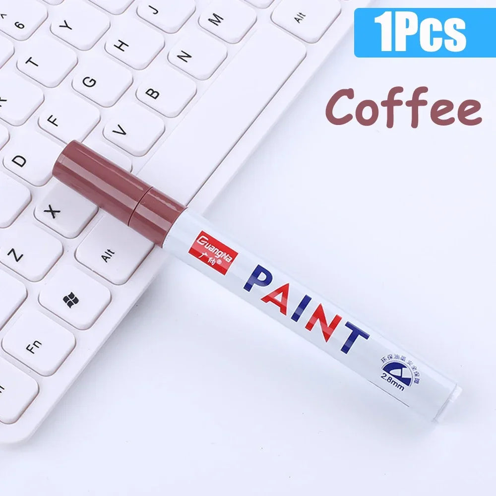 Permanent Paint Marker Pens — Waterproof Quick-Dry Tire & Craft Markers