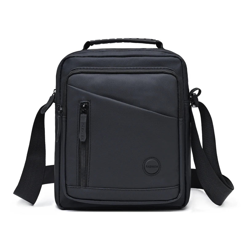Oxford Cloth Messenger Bag — Compact Multi-Pocket Crossbody for Travel