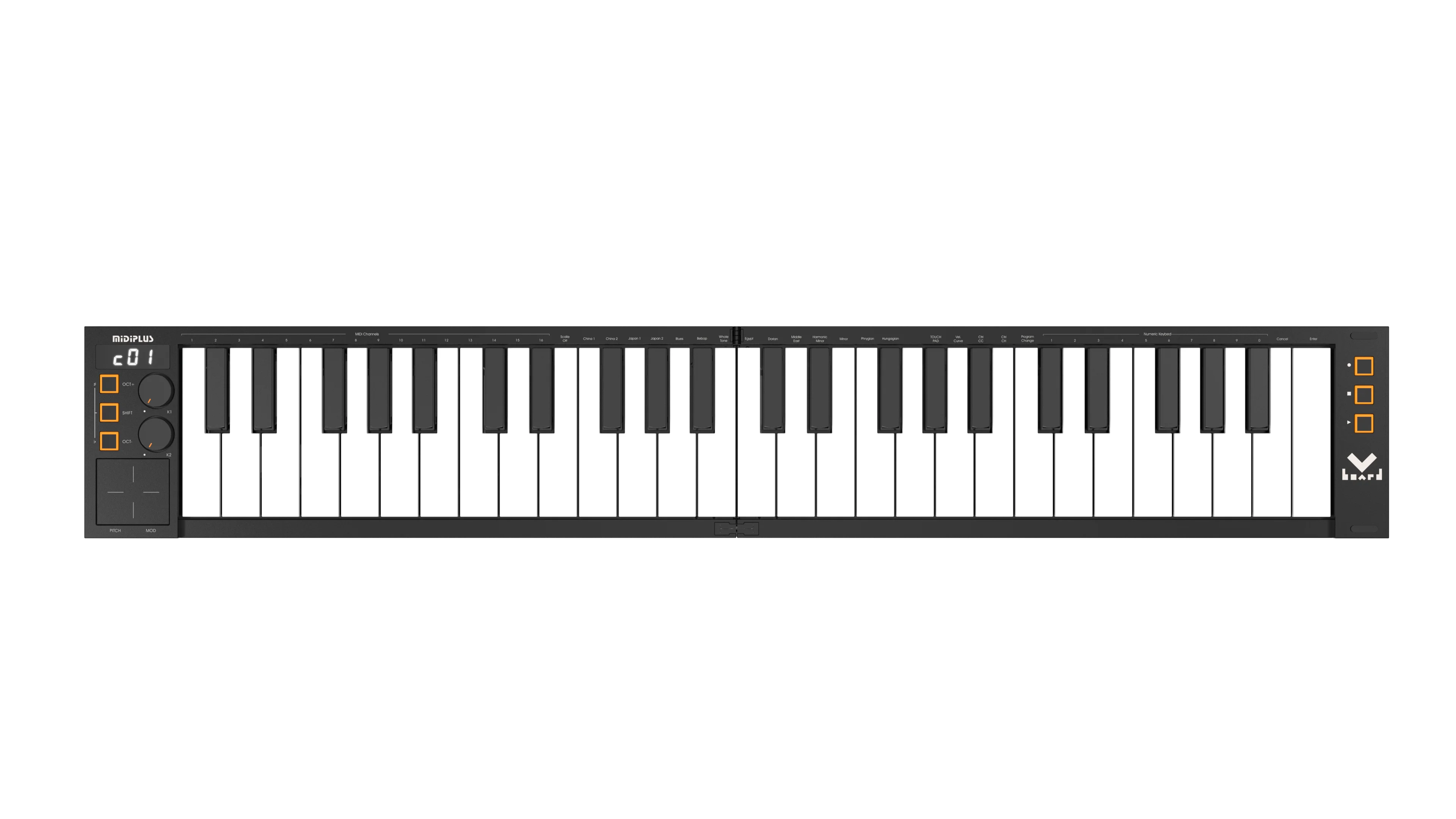 Foldable Bluetooth MIDI Keyboard Controller — 49 Keys Portable Electric Piano