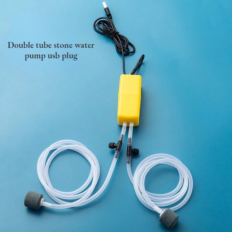 Mini Aquarium Air Pump Kit — Silent Oxygenation System for Fish Tanks