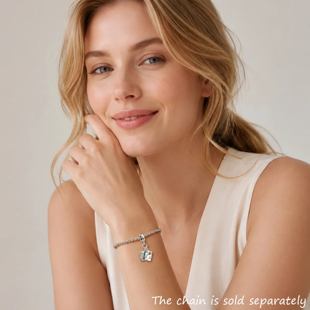 Thaddaeus Envelope Letter Charm — 925 Sterling Silver Wish Upon a Star Pendant