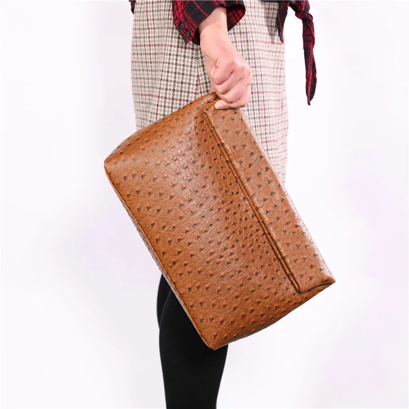 Snake Pattern Clutch Bag — Trendy Evening Pouch for Women