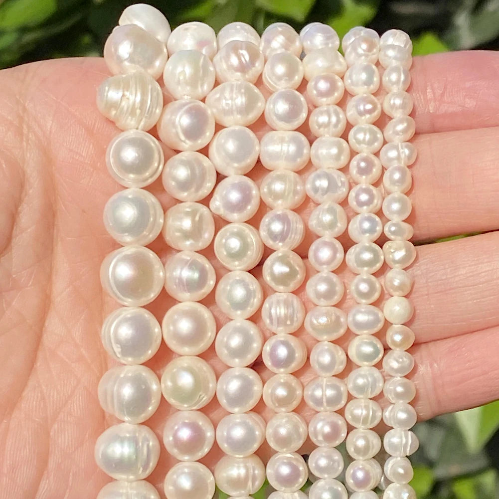 Natural Freshwater Pearl Beads — Irregular Shape Loose Pearls for DIY Jewelry