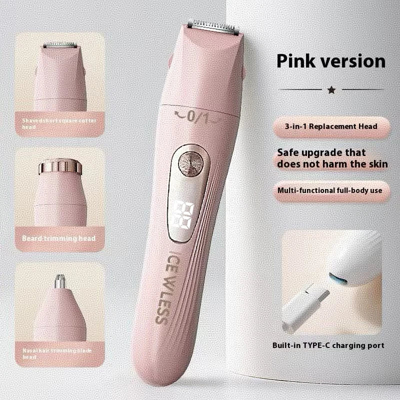 Electric Epilator for Women — Portable Body Hair Trimmer for Face and Legs