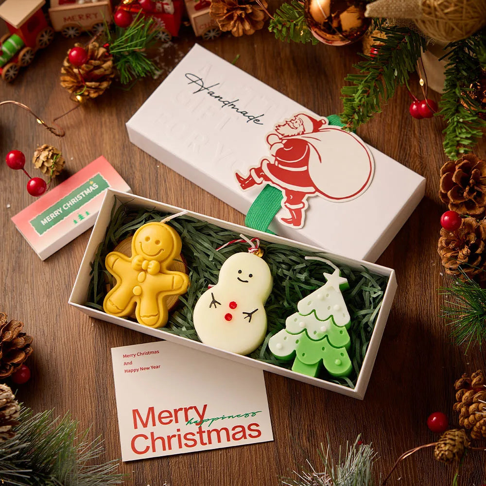 Handmade Christmas Scented Candle Gift Set — Festive Holiday Home Decor
