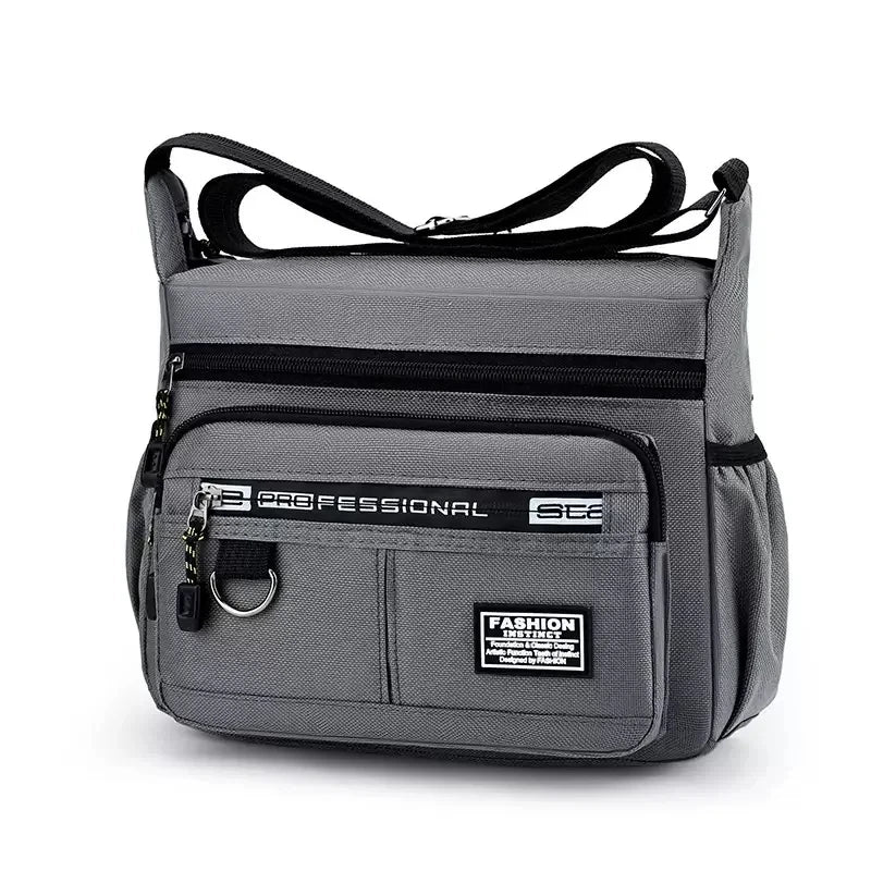 Men's Messenger Bag — Waterproof Oxford Crossbody Sling Pack