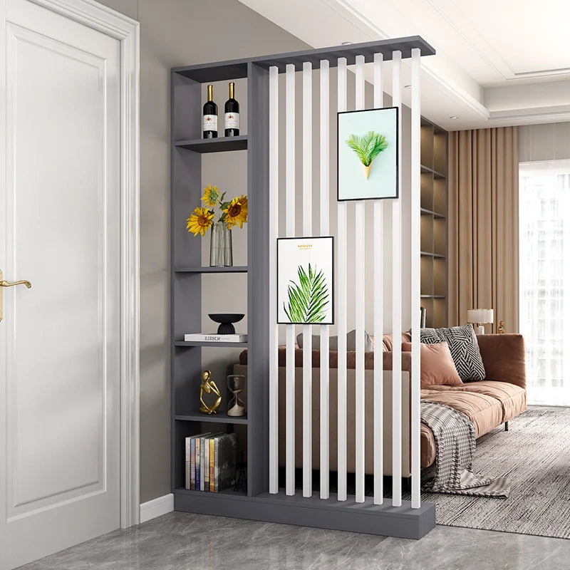 Modern Simple Room Divider — Elegant Wood Entrance Screen & Partition