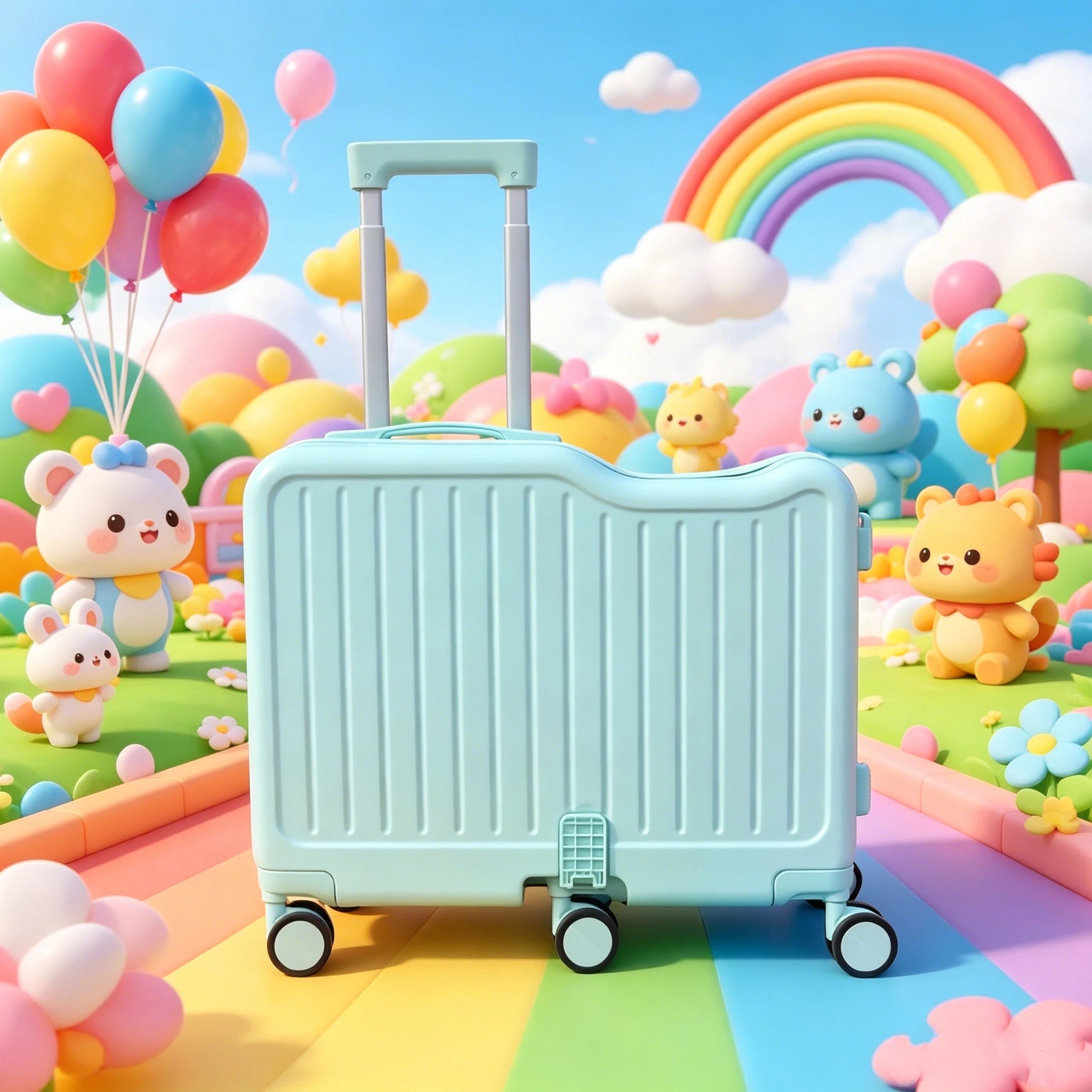 Children's Travel Suitcase — Durable Luggage with Password Lock