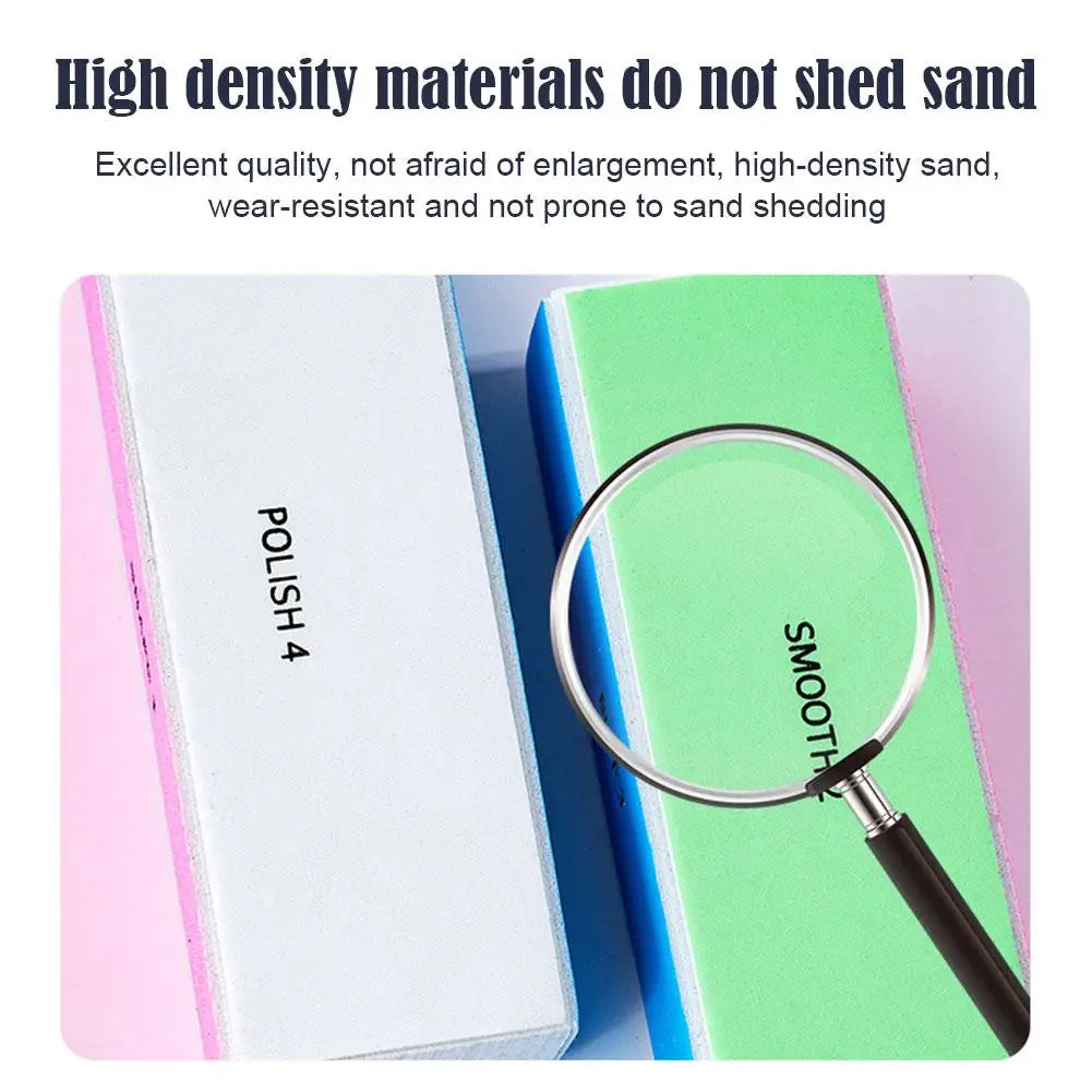 4-Way Nail Buffer Block — Multi-Functional Manicure & Pedicure File