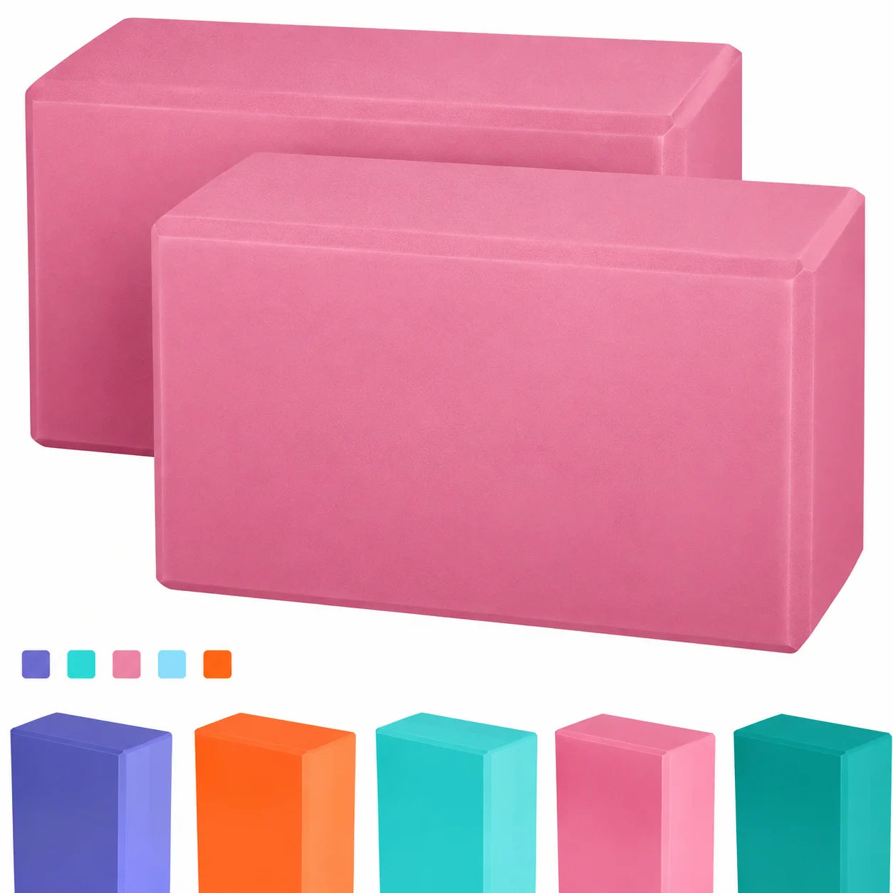 High-Density Foam Yoga Block — Support Cushion for Pilates and Stretching