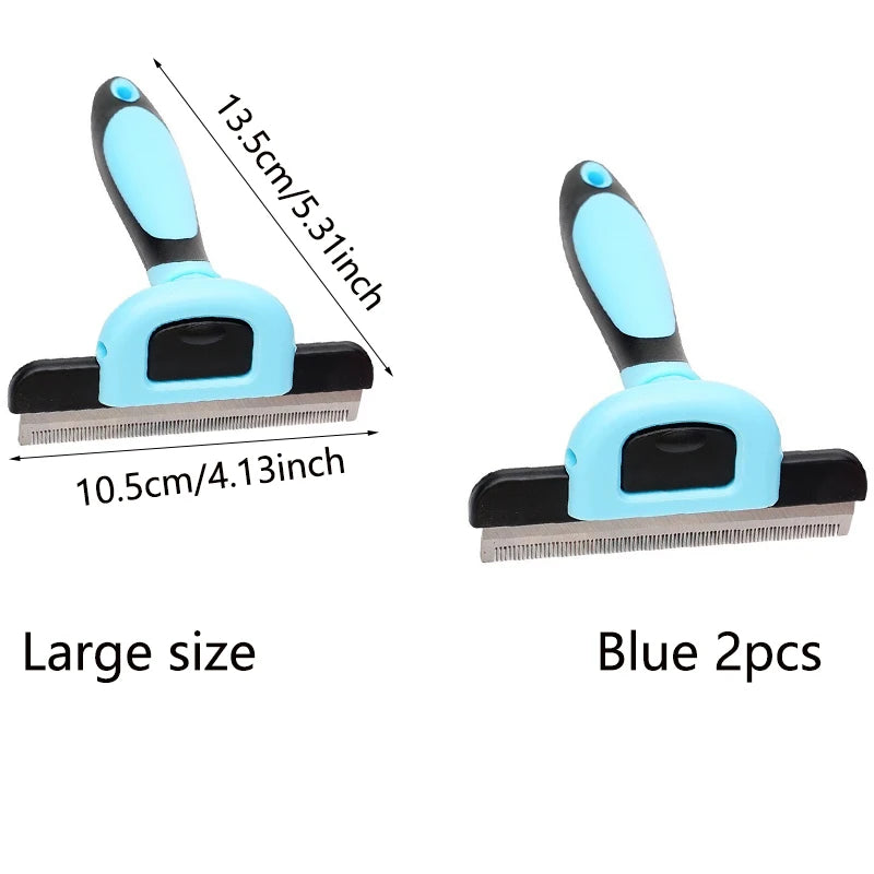 Pet Hair Grooming Tool — Detachable De-Aging Comb & Knot Remover