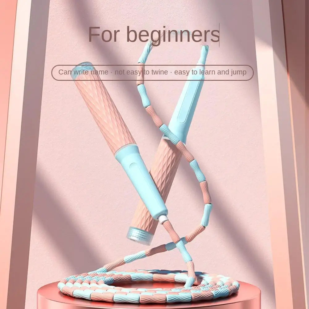 Adjustable Beaded Skipping Rope — Durable Cardio Training Tool