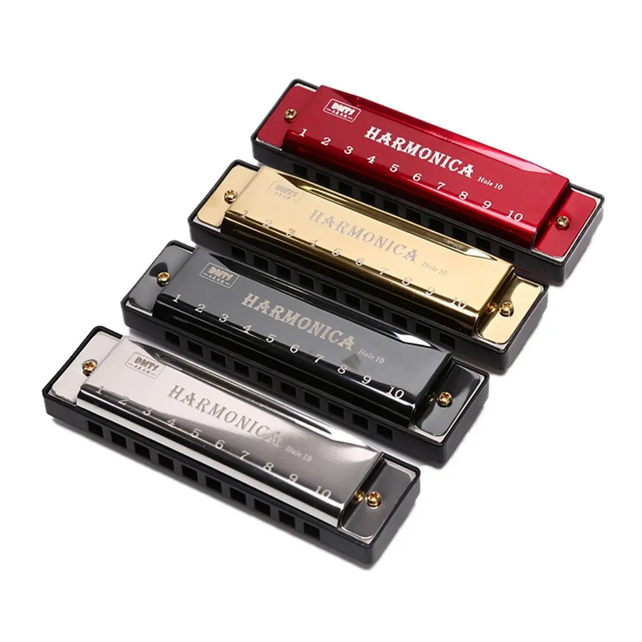 10-Hole Diatonic Harmonica — Portable Musical Instrument for Beginners