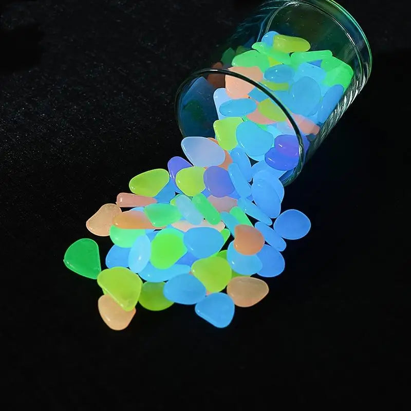 Glow in the Dark Garden Pebbles — Decorative Stones for Fish Tanks and Landscaping