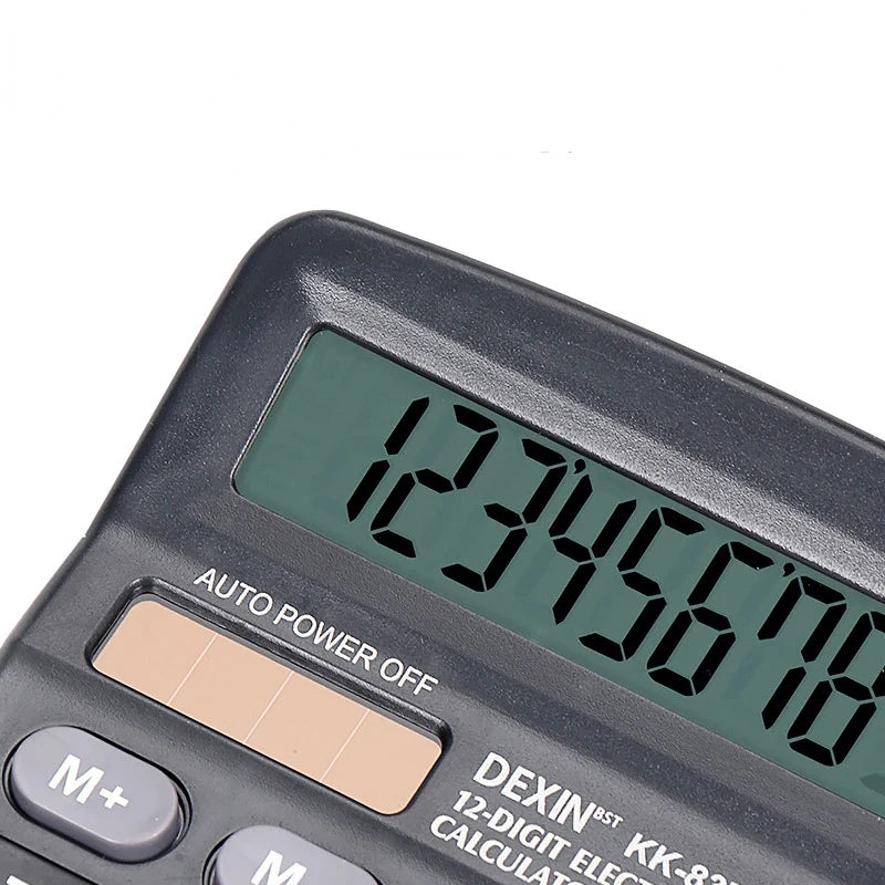 Firsting 12-Digit Large LCD Calculator — Dual Power Desktop Office Tool