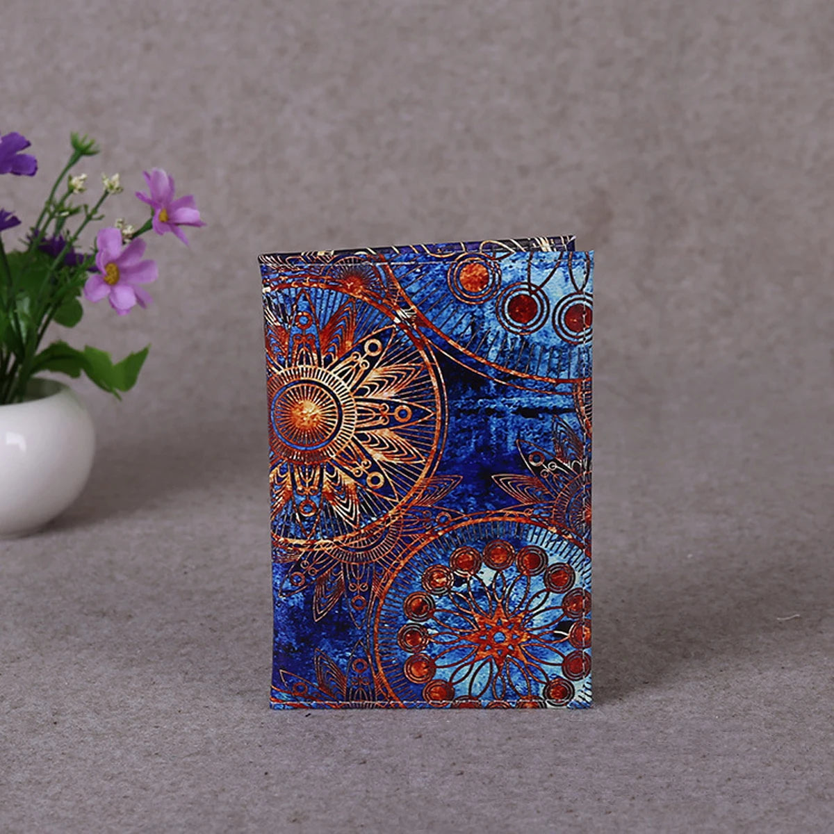 Norbinus Floral Passport Cover — Lightweight PU Leather Travel Wallet