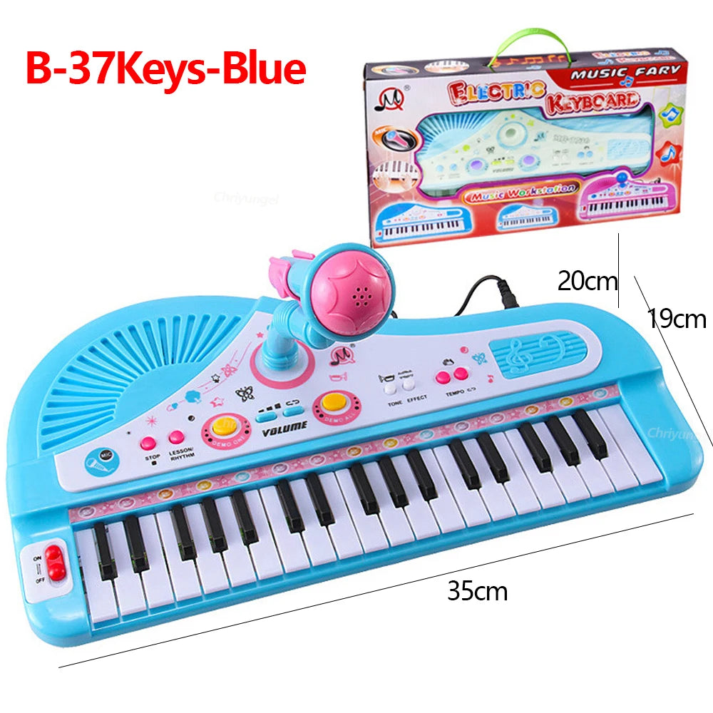 Chriyungel 37-Key Electronic Piano — Musical Learning Toy with Microphone
