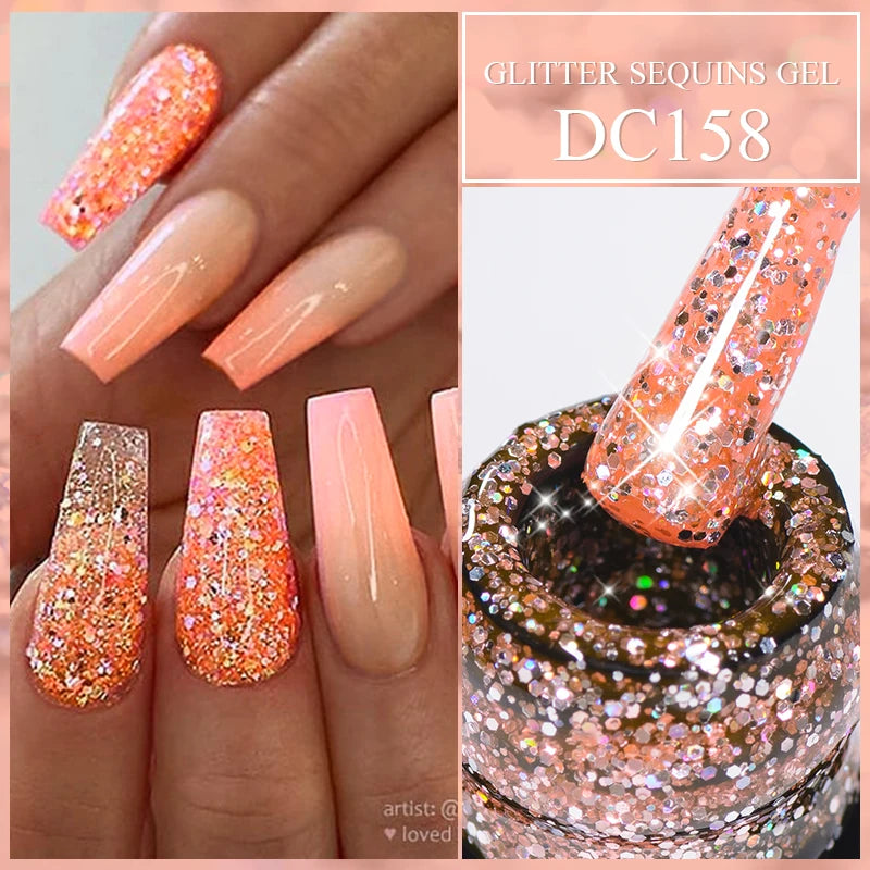 Mtssii Reflective Glitter Gel Nail Polish — Sparkling Holographic Effect