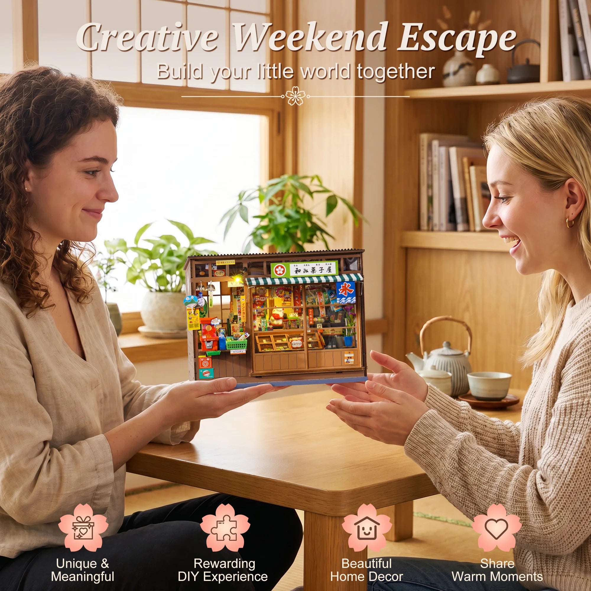 Rolife DIY Book Nook Kit — Nostalgic Japanese Corner Shop 3D Puzzle
