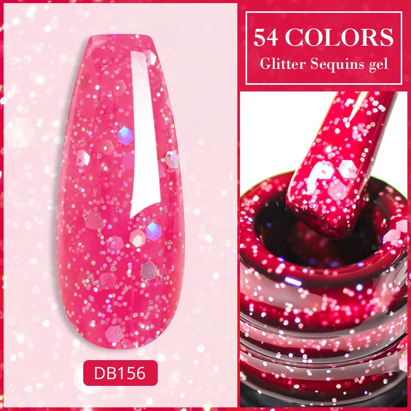 Mtssii Reflective Glitter Gel Nail Polish — Sparkling Holographic Effect