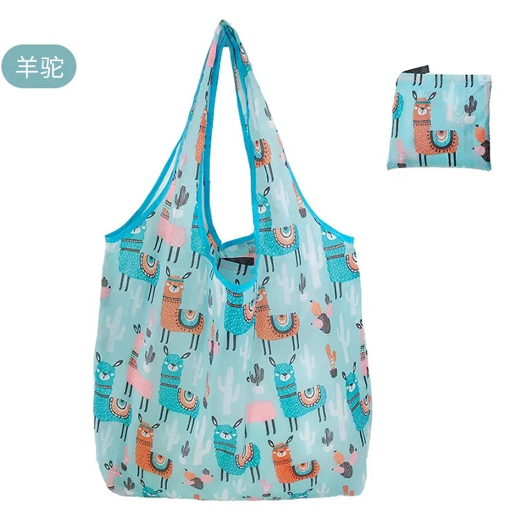 Foldable Reusable Shopping Bags — Heavy Duty Washable Grocery Totes