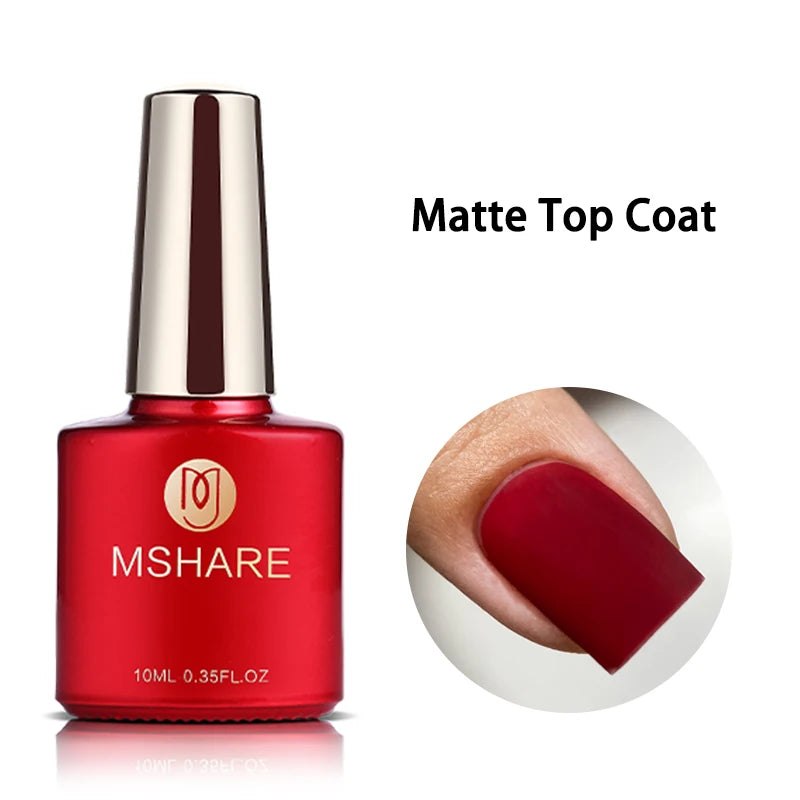 mshare Professional Gel Nail Supplies — Base, Top, and Primer Options