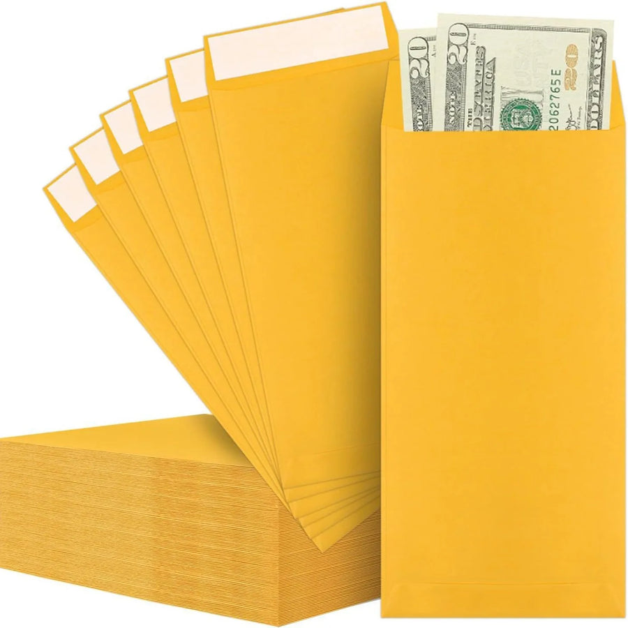 Kraft Paper Self-Seal Envelopes — Professional Adhesive Strip Envelopes